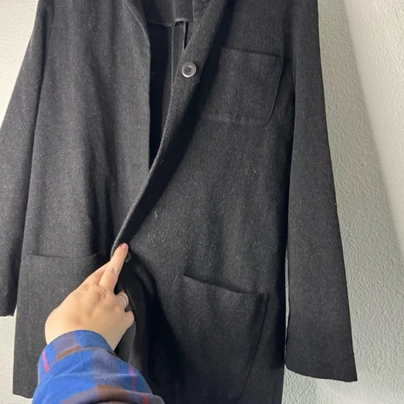 Vintage Amanda Smith Wool Cashmere Chore Jacket Size 14 Classic Vintage Academia - Picture 7 of 14